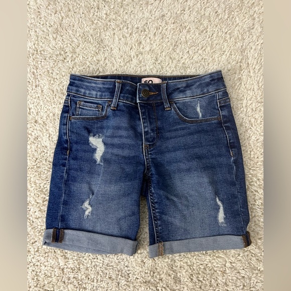 SO Other - Kids Size 10 SO Mid Rise Distressed Bermuda Shorts NWT